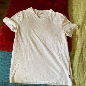 White V-Neck Tshirt